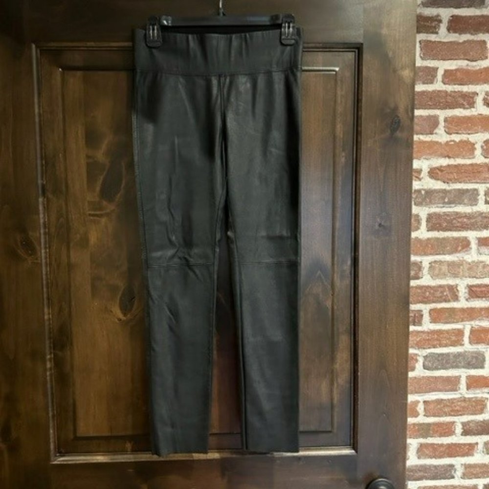 David Lerner XS black faux leather pants